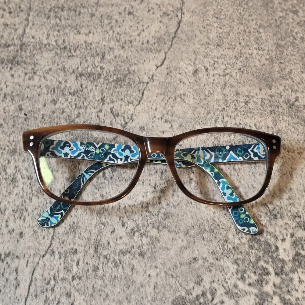 VERA BRADLEY READERS - DARLENE INK BLUE - (IBE) EYEGLASSES SIZE : 52-17-140